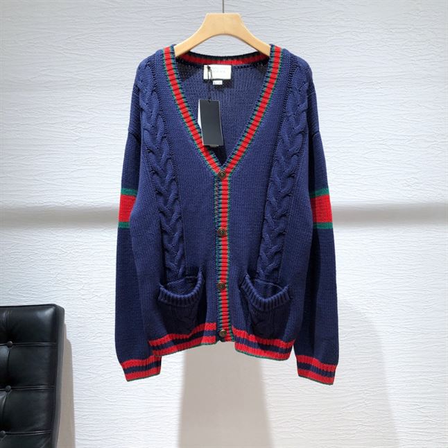 GUCCI CABLE KNIT CARDIGAN - GCK028
