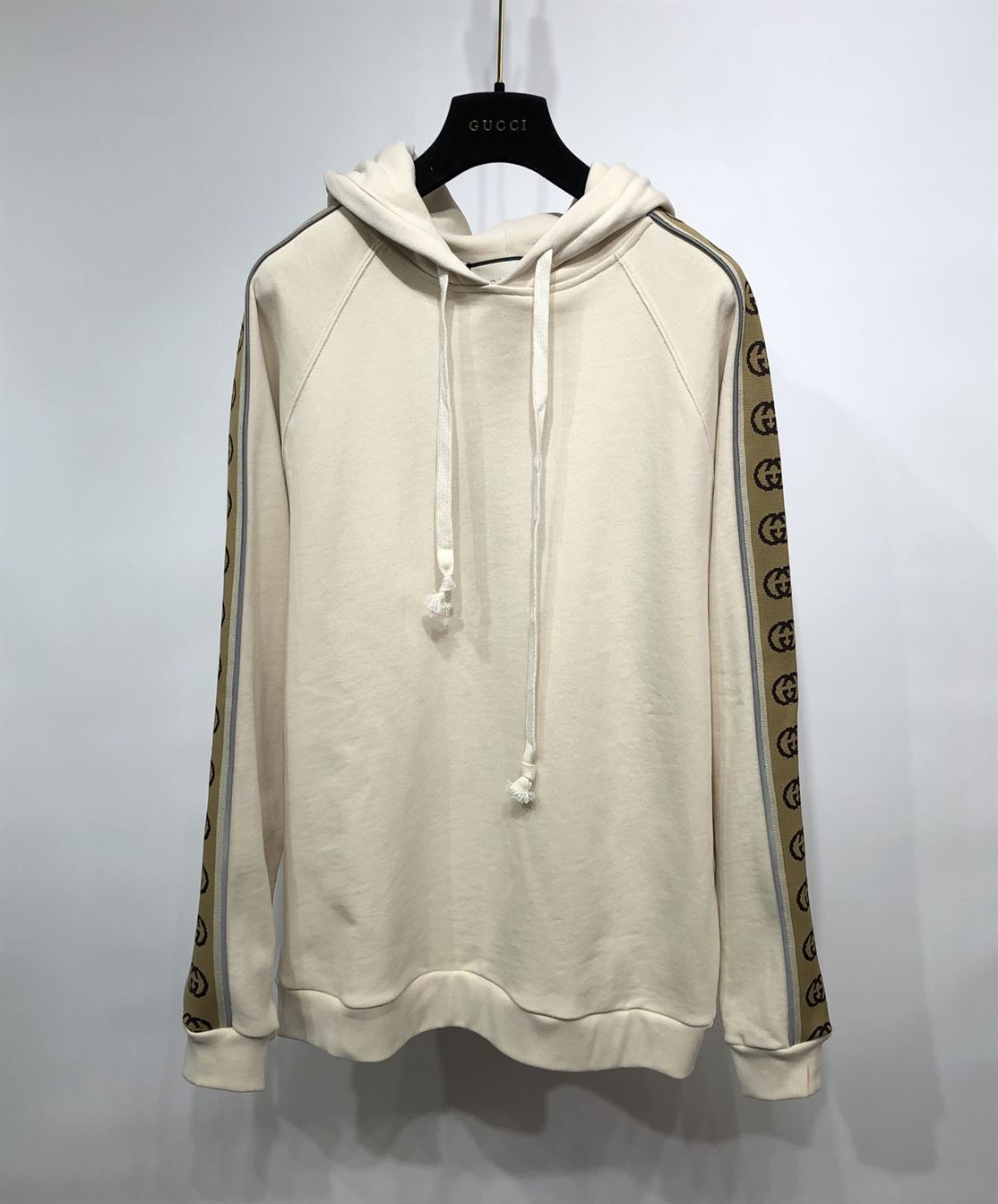 GUCCI COTTON JERSEY HOODED SWEATSHIRT - GCK019