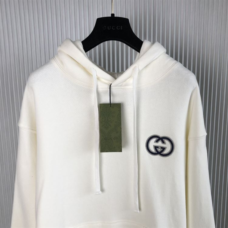 GUCCI COTTON JERSEY HOODED SWEATSHIRT - GCK020