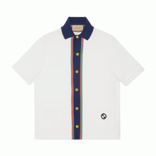 GUCCI COTTON JERSEY POLO SHIRT - GGS047