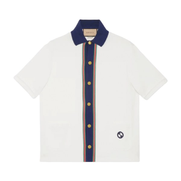 GUCCI COTTON JERSEY POLO SHIRT - GGS047