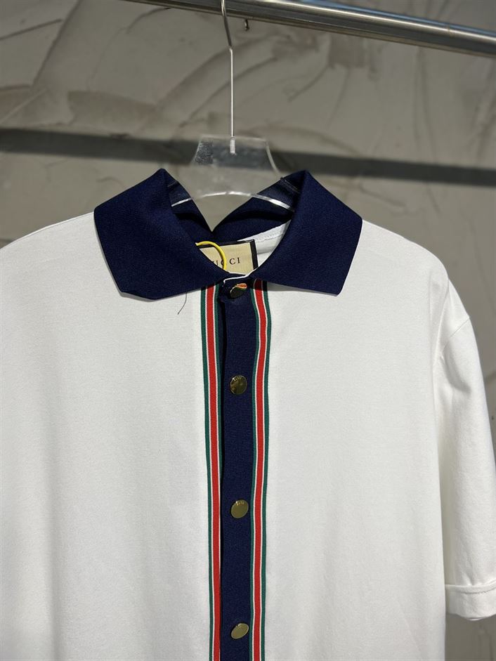 GUCCI COTTON JERSEY POLO SHIRT - GGS047