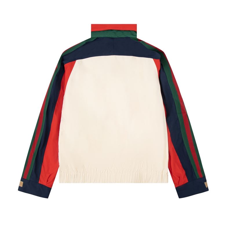 GUCCI COTTON NYLON JACKET WITH PATCH - GCJ025