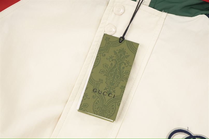GUCCI COTTON NYLON JACKET WITH PATCH - GCJ025