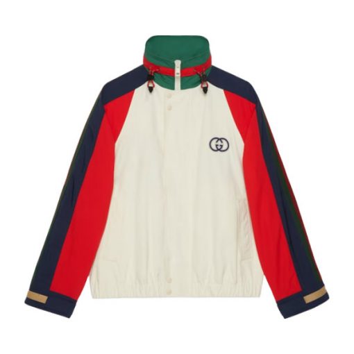 GUCCI COTTON NYLON JACKET WITH PATCH - GCJ025