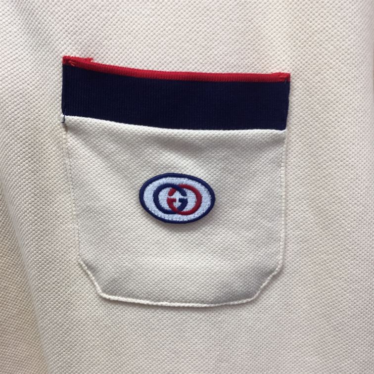 GUCCI COTTON PIQUET POLO WITH INTERLOCKING G - GGS031