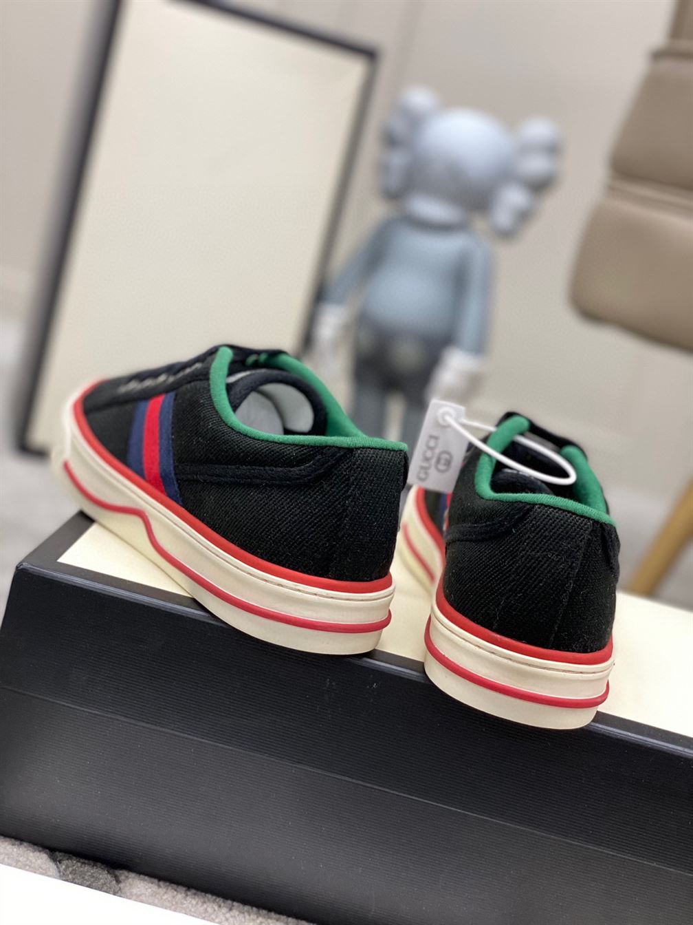 GUCCI DISTRESSED CANVAS AND WEBBING BLACK - GCC145