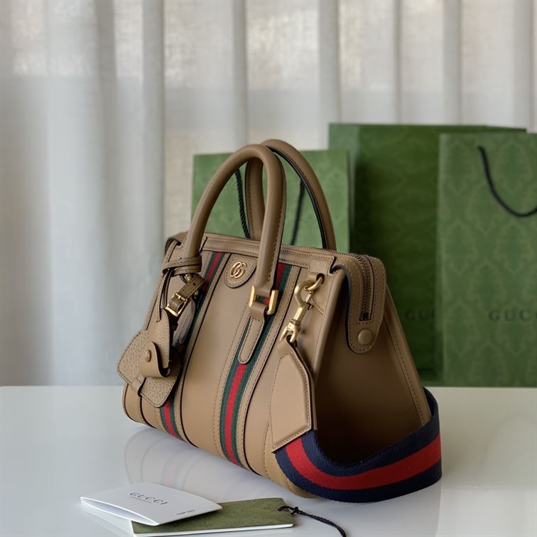 GUCCI DOUBLE G TOP HANDLE SMALL NOTE BAG