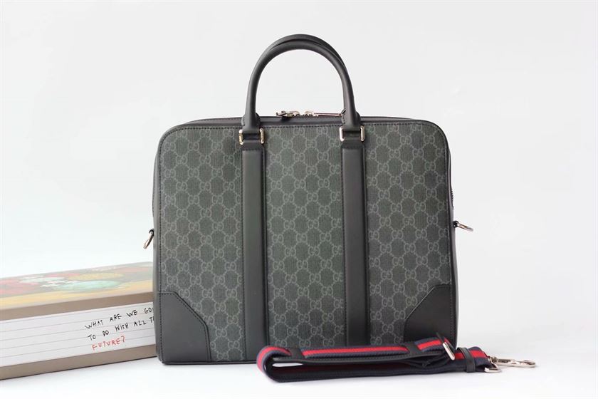 GUCCI GG BLACK BRIEFCASE - BG033