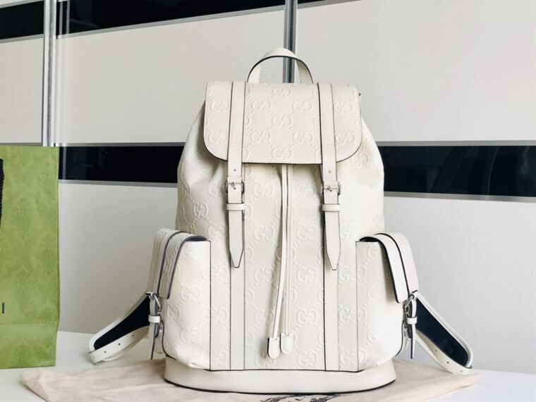 GUCCI GG EMBOSSED BACKPACK - BG034