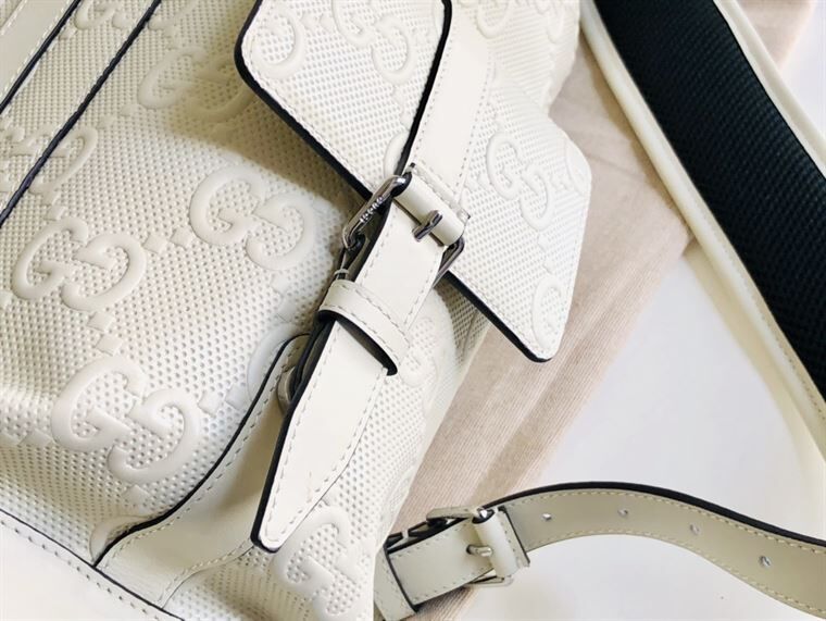 GUCCI GG EMBOSSED BACKPACK - BG034