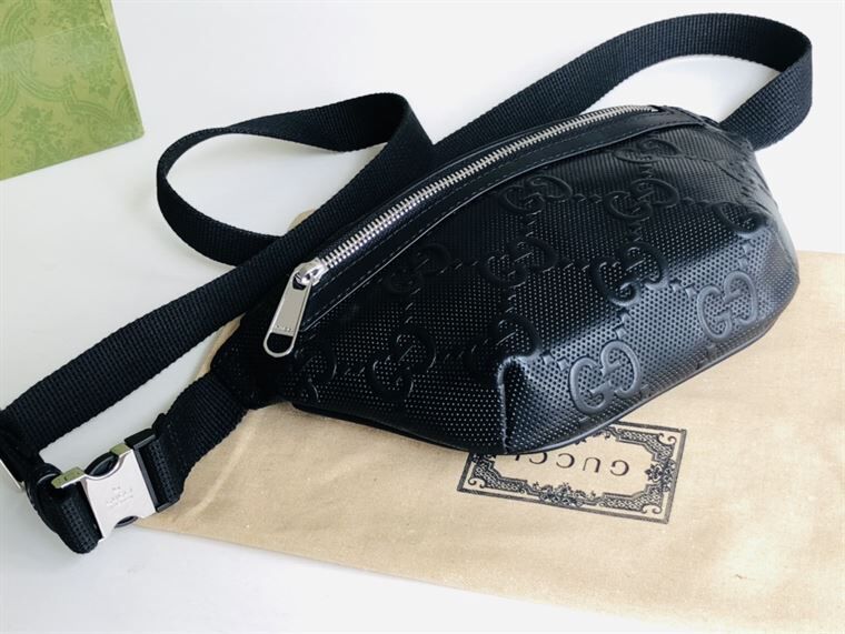GUCCI GG EMBOSSED BELT BAG - BG002