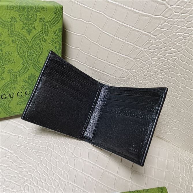 GUCCI GG MARMONT LEATHER BI-FOLD WALLET