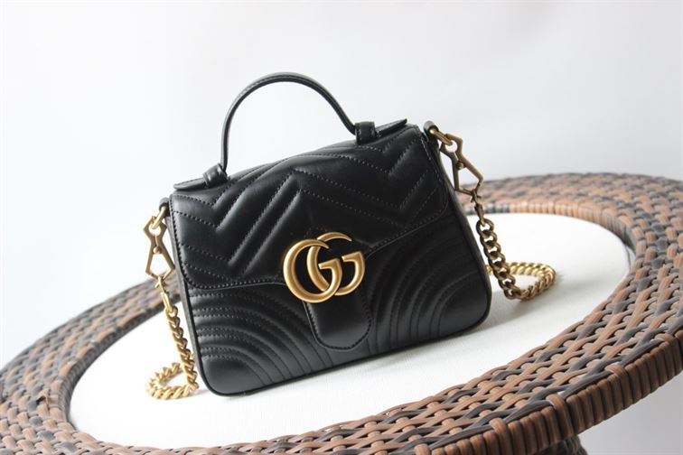 GUCCI GG MARMONT MINI TOP HANDLE BAG