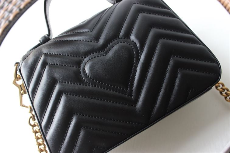 GUCCI GG MARMONT MINI TOP HANDLE BAG