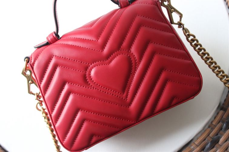 GUCCI GG MARMONT MINI TOP HANDLE BAG