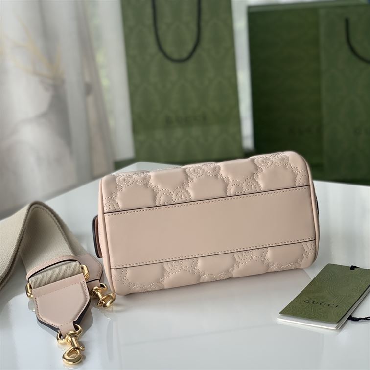 GUCCI GG MATELASSE MINI BAG IN BEIGE LEATHER