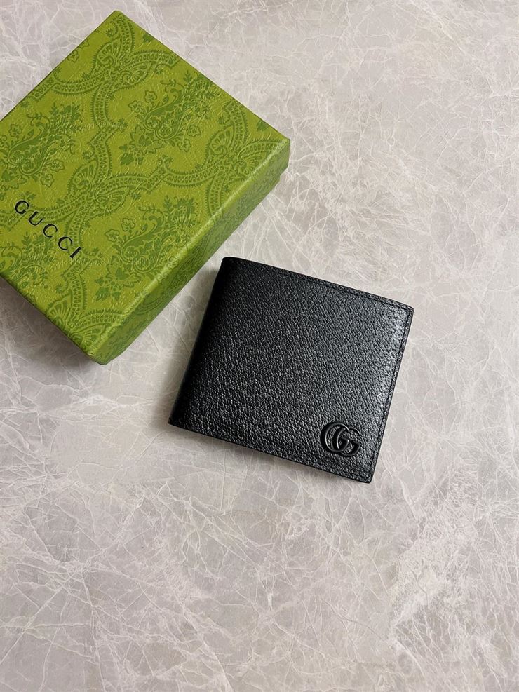 GUCCI GG MORMONT LEATHER BI-FOLD WALLET