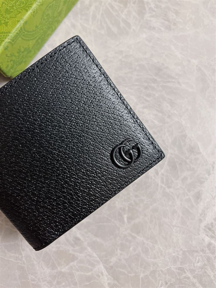 GUCCI GG MORMONT LEATHER BI-FOLD WALLET