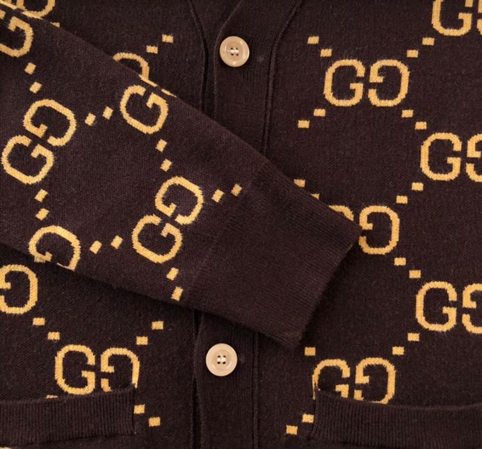 GUCCI GG SUPREME INTARSIA CARDIGAN - GCK032