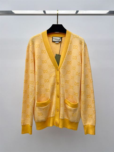 GUCCI GG WOOL JACQUARD CARDIGAN - GCK027