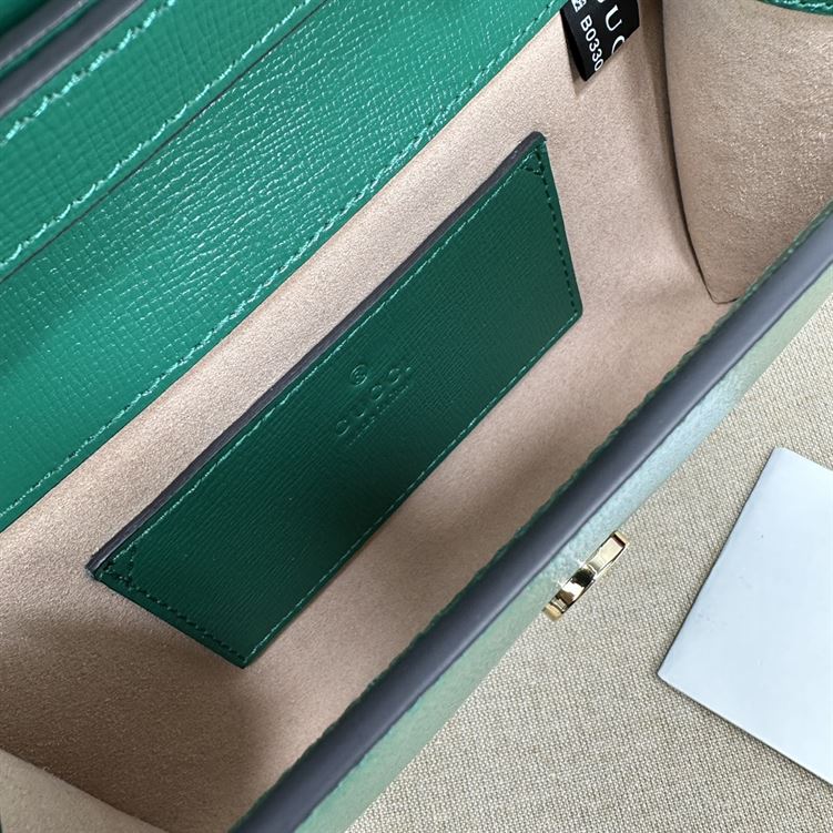 GUCCI HORSEBIT 1955 MINI BAG IN GREEN LEATHER