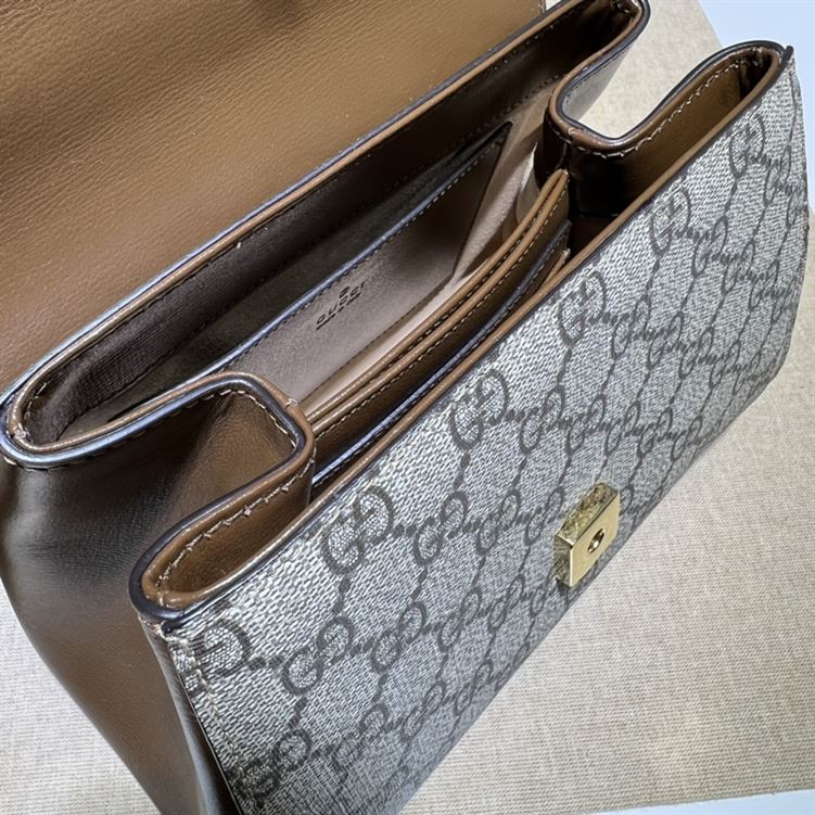 GUCCI HORSEBIT 1955 MINI BAG WITH LIGHT BROWN