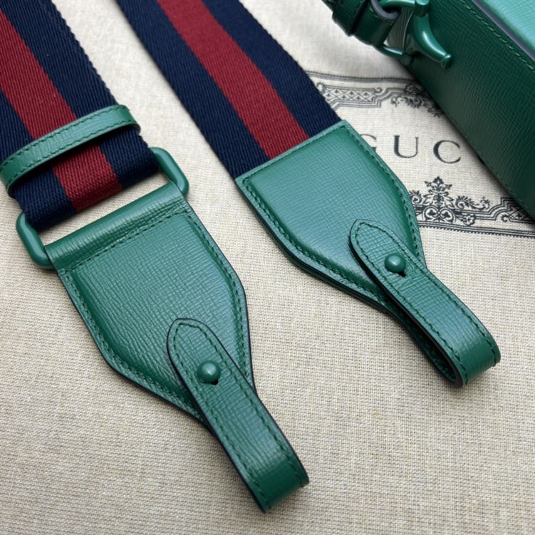 GUCCI HORSEBIT 1955 SMALL SHOULDER BAG GREEN LEATHER