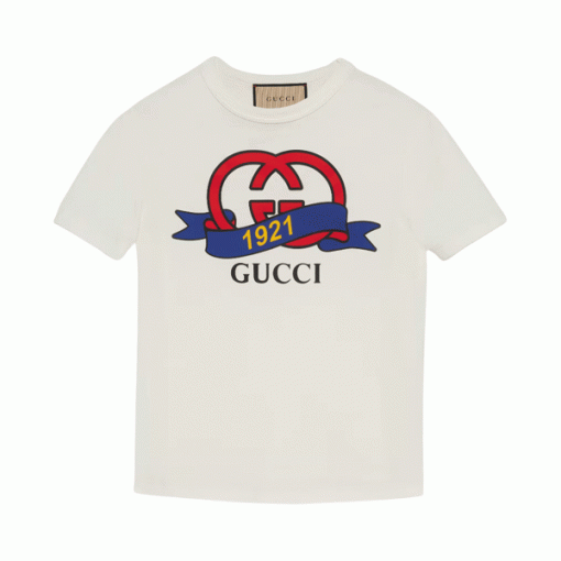 GUCCI INTERLOCKING G 1921 GUCCI COTTON T-SHIRT - GGS048