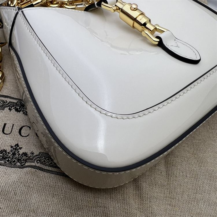 GUCCI JACKIE 1961 MINI SHOULDER BAG WITH WHITE
