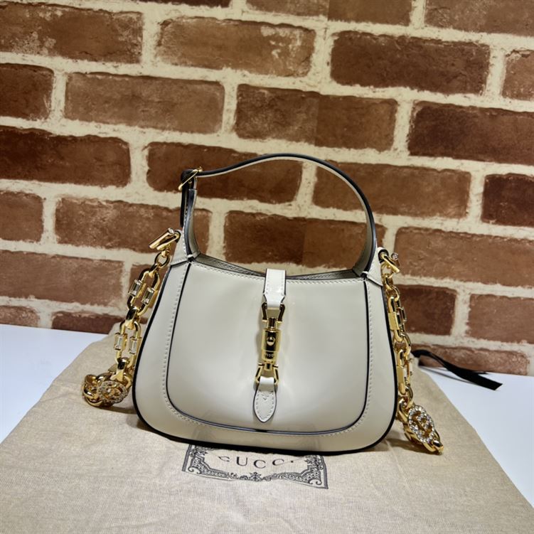 GUCCI JACKIE 1961 MINI SHOULDER BAG WITH WHITE