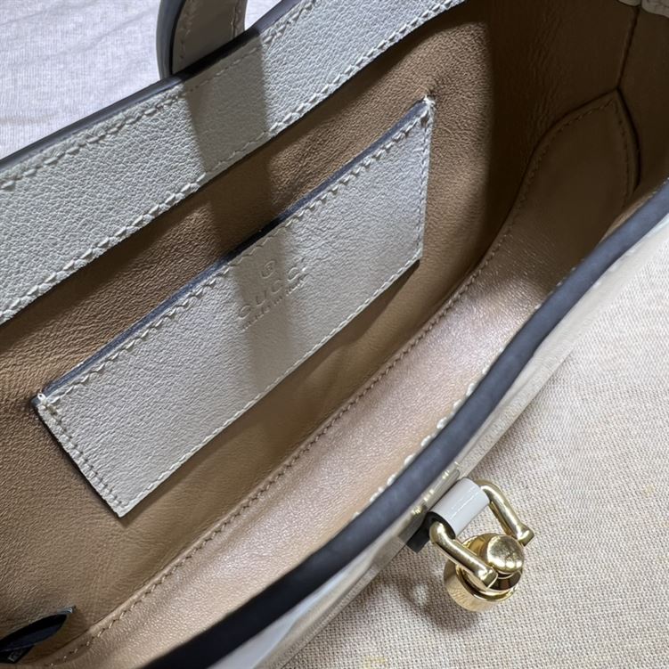 GUCCI JACKIE 1961 MINI SHOULDER BAG WITH WHITE
