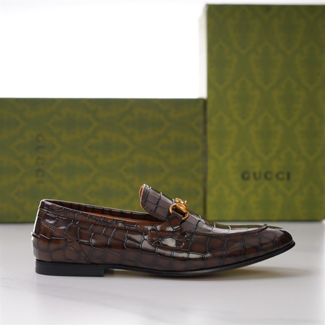 GUCCI JORDAAN CROCODILE LOAFER - GL014
