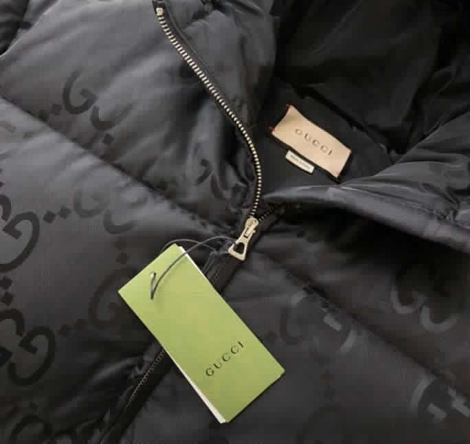 GUCCI JUMBO GG NYLON CANVAS GOOSE-DOWN JACKET BLACK - GCJ044