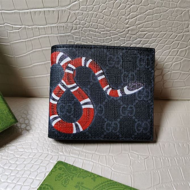 GUCCI KINGSNAKE PRINT GG SUPREME WALLET
