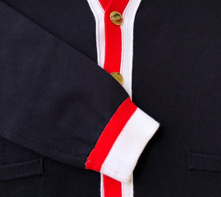 GUCCI KNIT WOOL CARDIGAN WITH PATCH - GCK033