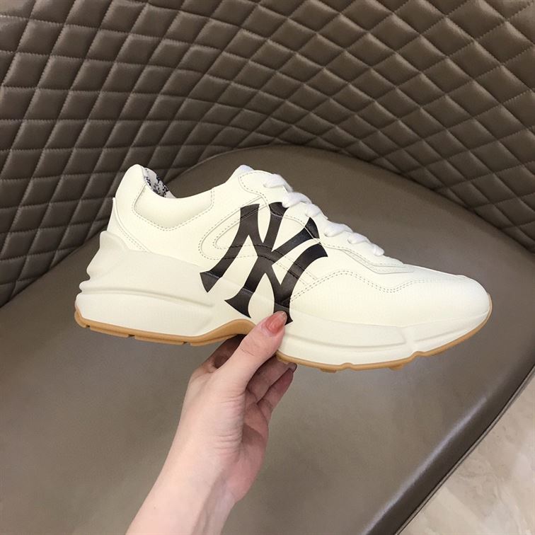 GUCCI LEATHER NY YANKEES SNEAKERS - GCC014