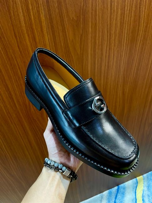 GUCCI LOAFER INTERLOCKING G BLACK - GL019
