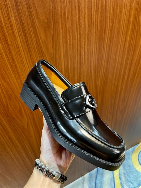 GUCCI LOAFER INTERLOCKING G BLACK - GL019