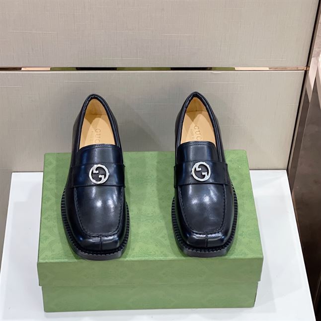 GUCCI LOAFER INTERLOCKING G BLACK - GL047