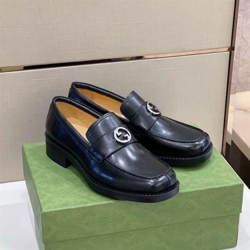 GUCCI LOAFER INTERLOCKING G BLACK - GL047