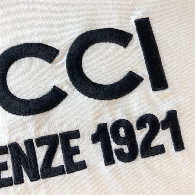 GUCCI LOGO EMBROIDERY T-SHIRT - GGS058