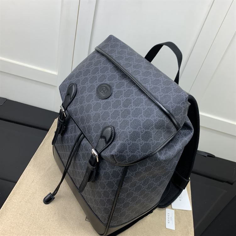 GUCCI MEDIUM BACKPACK WITH INTERLOCKING G - BG024