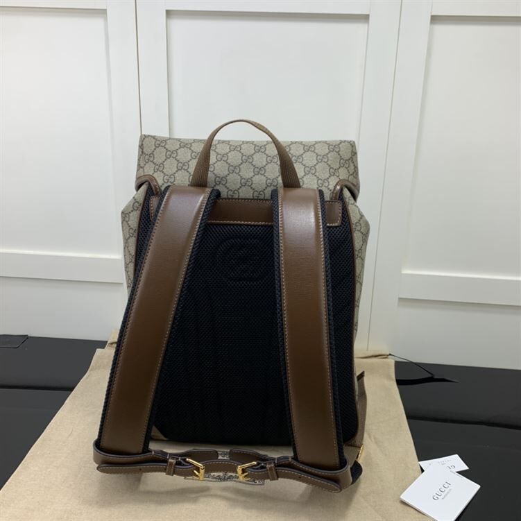 GUCCI MEDIUM BACKPACK WITH INTERLOCKING G - BG025