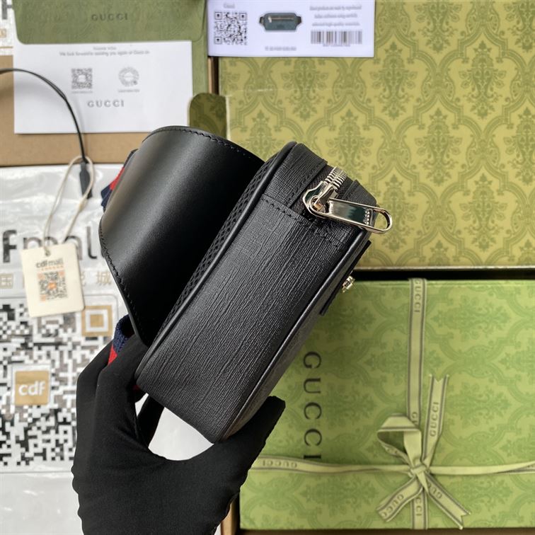 GUCCI OPHIDIA GG-MONOGRAMMED CANVAS BELT BAG - BG041