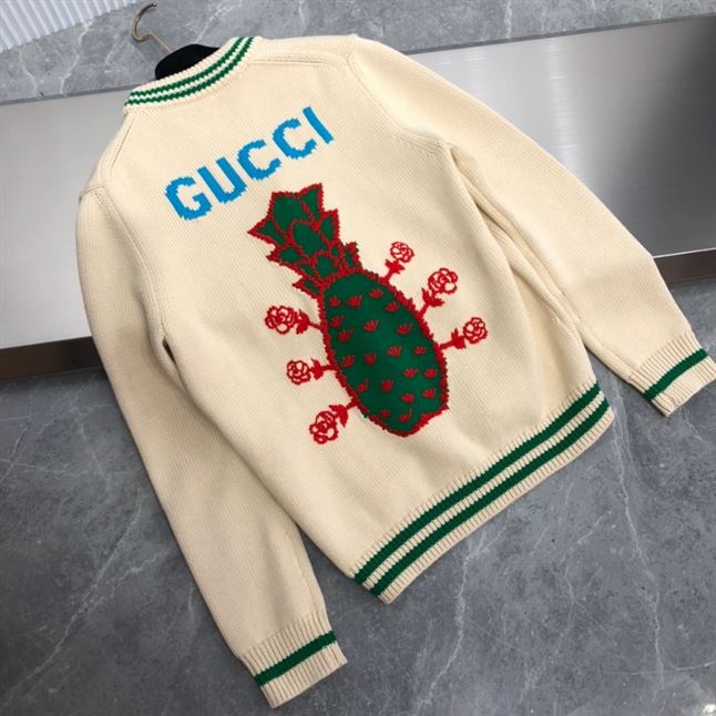 GUCCI PINEAPPLE COTTON CARDIGAN - GCK039