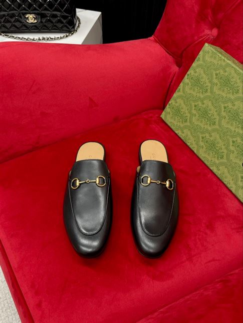 GUCCI PRINCETOWN LEATHER SLIPPER - GL021