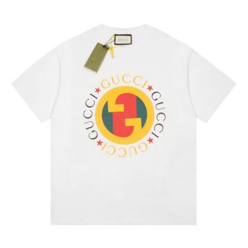 GUCCI PRINTED COTTON JERSEY T-SHIRT - GGS057