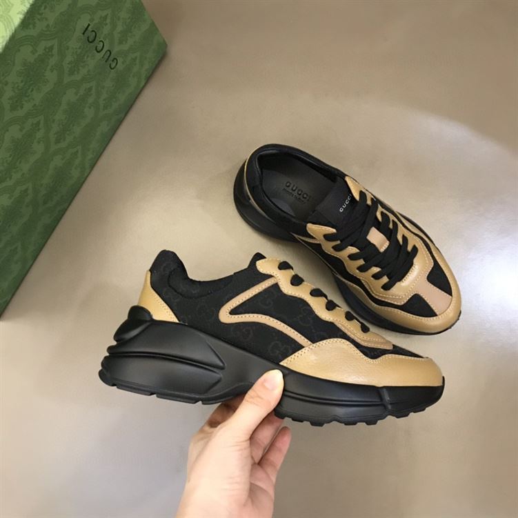 GUCCI RHYTON SNEAKER IN BROWN BLACK - GCC098