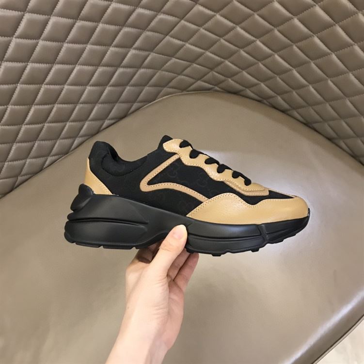 GUCCI RHYTON SNEAKER IN BROWN BLACK - GCC098